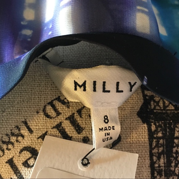 NWT Milly Katalina City Scape Blouse sz 8 - Picture 8 of 12